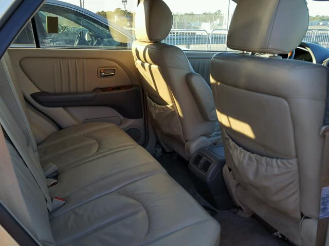 JTJGF10U230159559 - 2003 LEXUS RX 300 GOLD photo 6