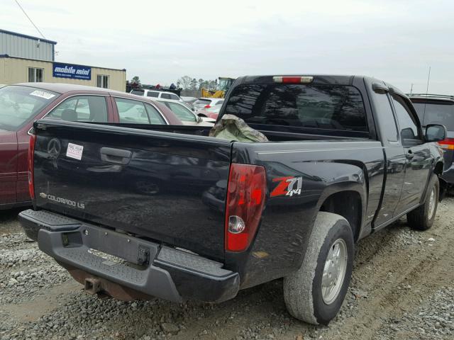 1GCCS19E588150145 - 2008 CHEVROLET COLORADO BLACK photo 4