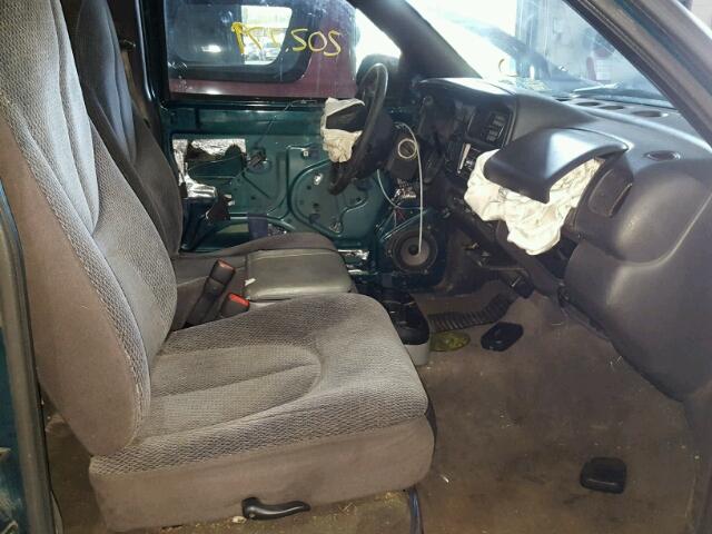 1B7GL22X2XS165882 - 1999 DODGE DAKOTA GREEN photo 5