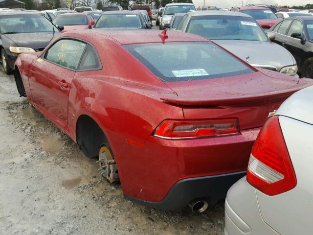 2G1FC1E3XE9129041 - 2014 CHEVROLET CAMARO LT RED photo 3