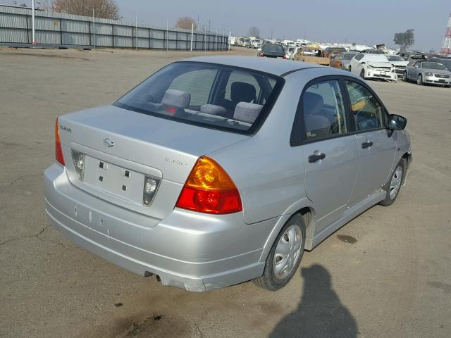 JS2RA41S435159662 - 2003 SUZUKI AERIO S SILVER photo 4