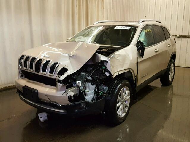 1C4PJMDSXFW532957 - 2015 JEEP CHEROKEE L TAN photo 2