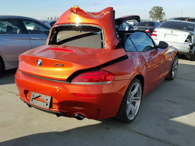 WBALM1C57GE634785 - 2016 BMW Z4 SDRIVE3 ORANGE photo 4