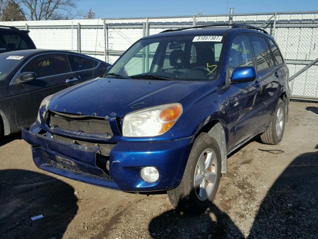 JTEGD20VX40036807 - 2004 TOYOTA RAV4 BLUE photo 2