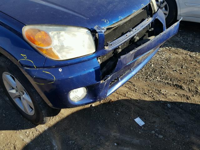 JTEGD20VX40036807 - 2004 TOYOTA RAV4 BLUE photo 9