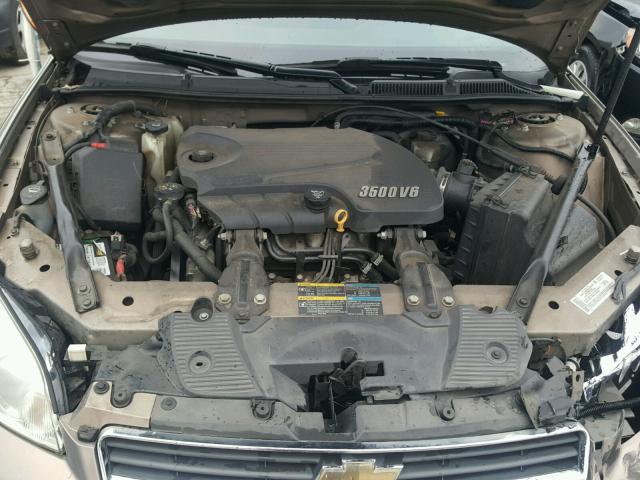 2G1WT55K879162458 - 2007 CHEVROLET IMPALA LT TAN photo 7