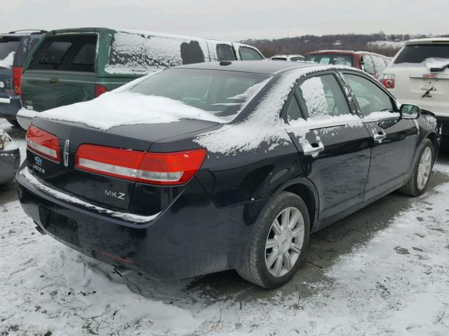 3LNHL2GC6AR604011 - 2010 LINCOLN MKZ BLACK photo 4