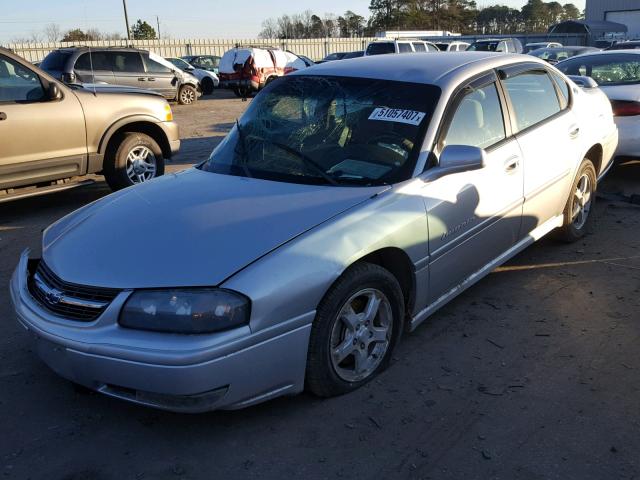 2G1WH52K549357144 - 2004 CHEVROLET IMPALA LS SILVER photo 2