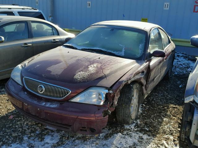 1MEFM55S45A636152 - 2005 MERCURY SABLE LS P RED photo 2