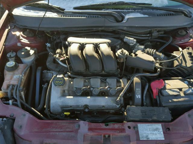 1MEFM55S45A636152 - 2005 MERCURY SABLE LS P RED photo 7