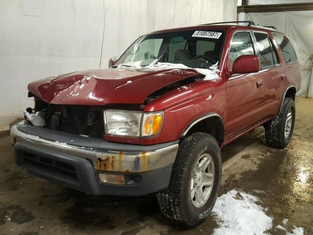 JT3HN86R510336452 - 2001 TOYOTA 4RUNNER SR BURGUNDY photo 2