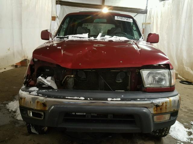 JT3HN86R510336452 - 2001 TOYOTA 4RUNNER SR BURGUNDY photo 9