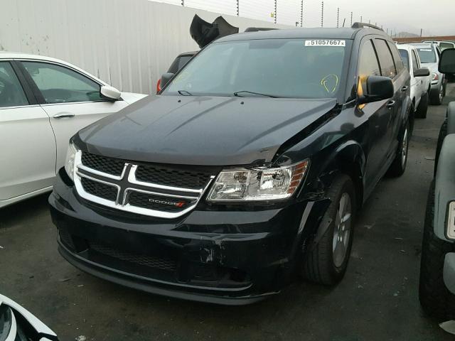 3C4PDCAB8DT575833 - 2013 DODGE JOURNEY SE BLACK photo 2