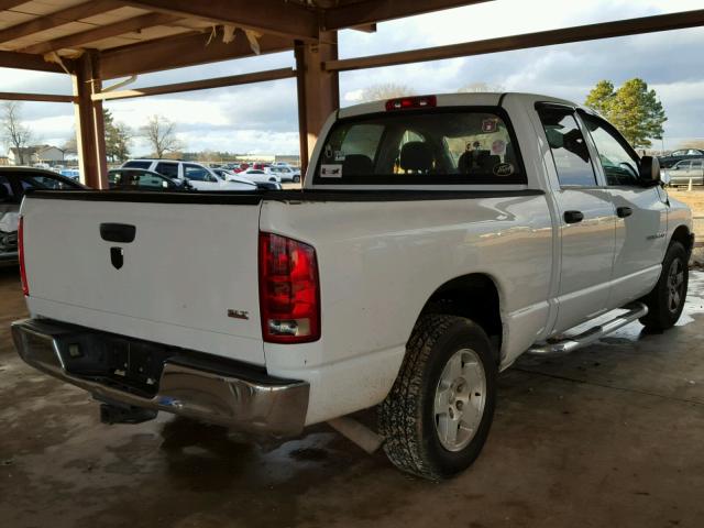 1D7HA18N55S300849 - 2005 DODGE RAM 1500 S WHITE photo 4