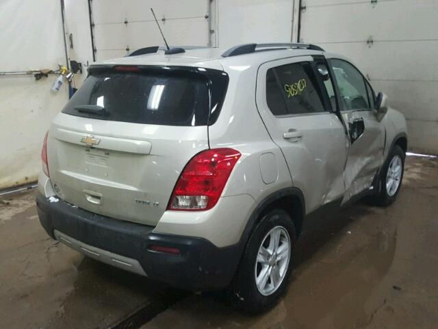 3GNCJLSB4GL253899 - 2016 CHEVROLET TRAX 1LT TAN photo 4