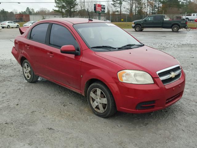 KL1TD56EX9B614211 - 2009 CHEVROLET AVEO LS RED photo 1