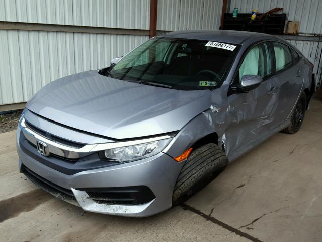 2HGFC2F57HH544584 - 2017 HONDA CIVIC LX GRAY photo 2