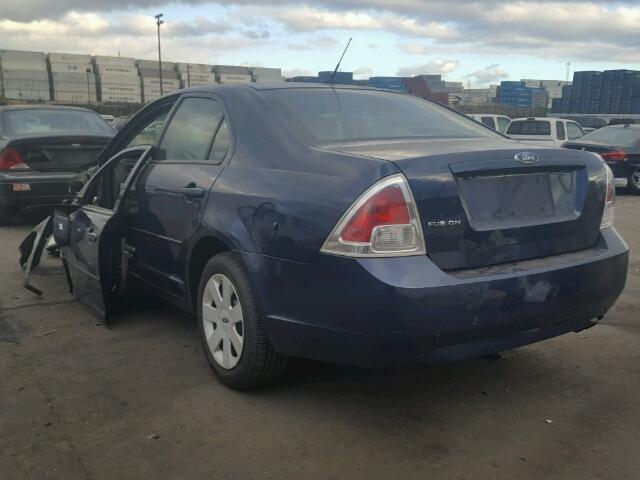 3FAHP06Z07R195215 - 2007 FORD FUSION S BLUE photo 3