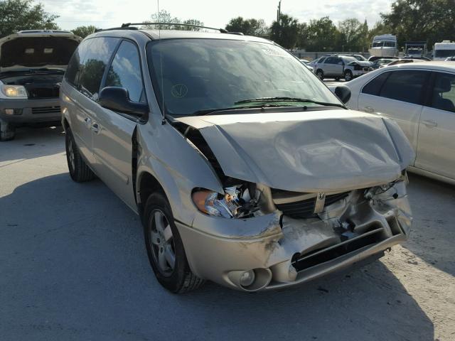 2D4GP44L57R357358 - 2007 DODGE GRAND CARA BEIGE photo 1