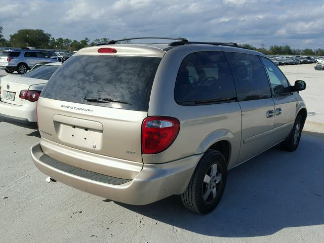 2D4GP44L57R357358 - 2007 DODGE GRAND CARA BEIGE photo 4