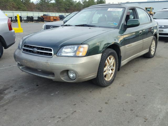 4S3BE6860Y7209649 - 2000 SUBARU LEGACY OUT GREEN photo 2