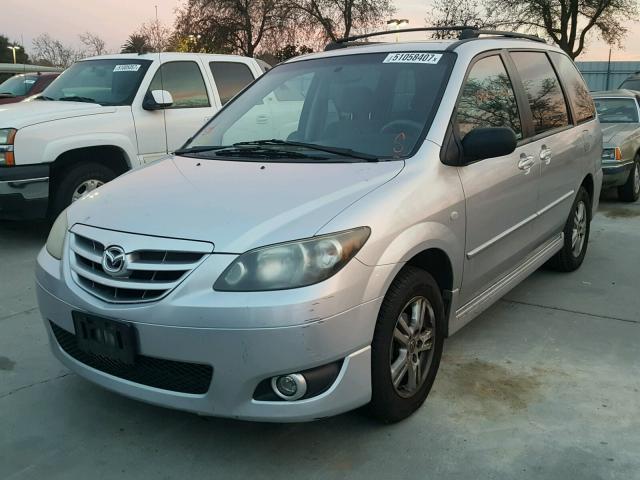 JM3LW28A060567166 - 2006 MAZDA MPV WAGON SILVER photo 2