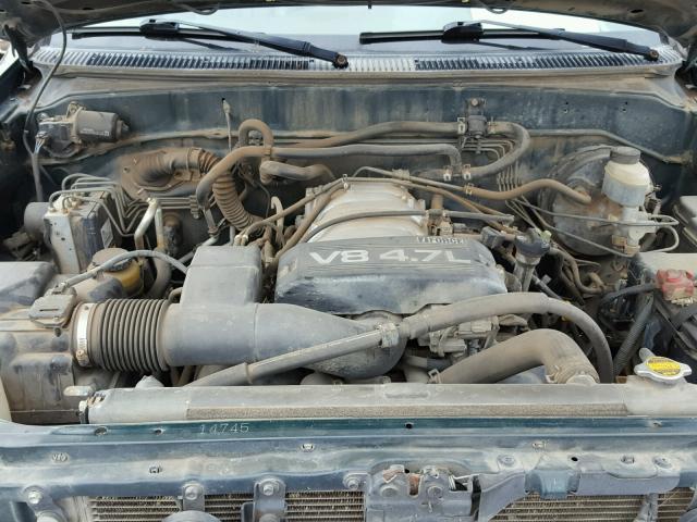 5TDBT44A11S010304 - 2001 TOYOTA SEQUOIA SR GREEN photo 7