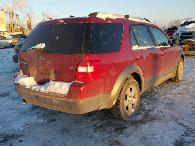 1FMDK02107GA32350 - 2007 FORD FREESTYLE RED photo 4