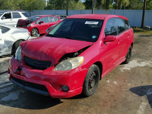 2T1KR32E85C367394 - 2005 TOYOTA COROLLA MA RED photo 2