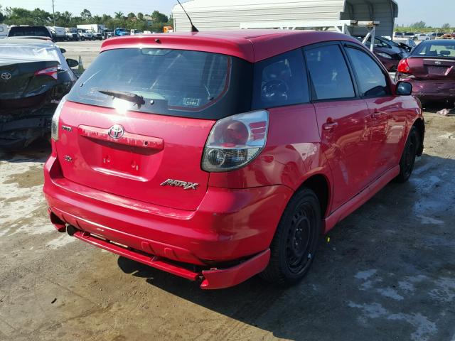 2T1KR32E85C367394 - 2005 TOYOTA COROLLA MA RED photo 4