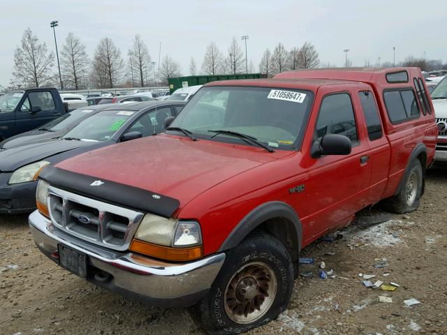 1FTZR15X8XPB01054 - 1999 FORD RANGER SUP RED photo 2