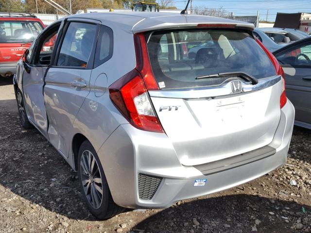 3HGGK5H87FM772549 - 2015 HONDA FIT EX SILVER photo 3