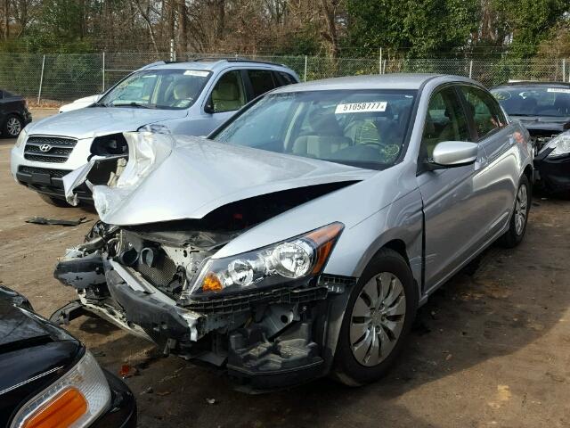 1HGCP2F33AA033285 - 2010 HONDA ACCORD LX SILVER photo 2