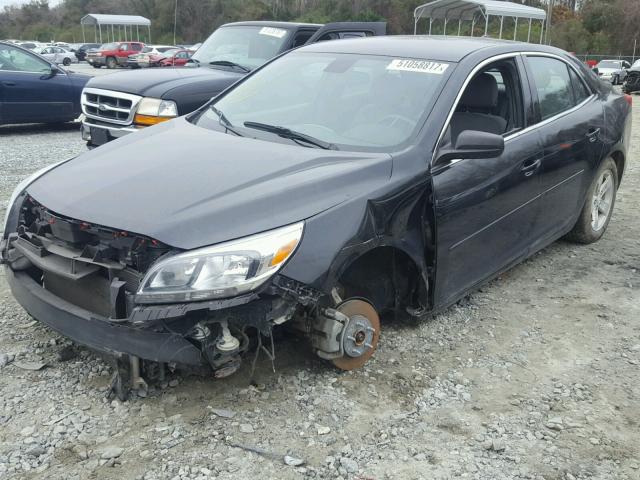 1G11B5SL0EF165725 - 2014 CHEVROLET MALIBU LS BLACK photo 2