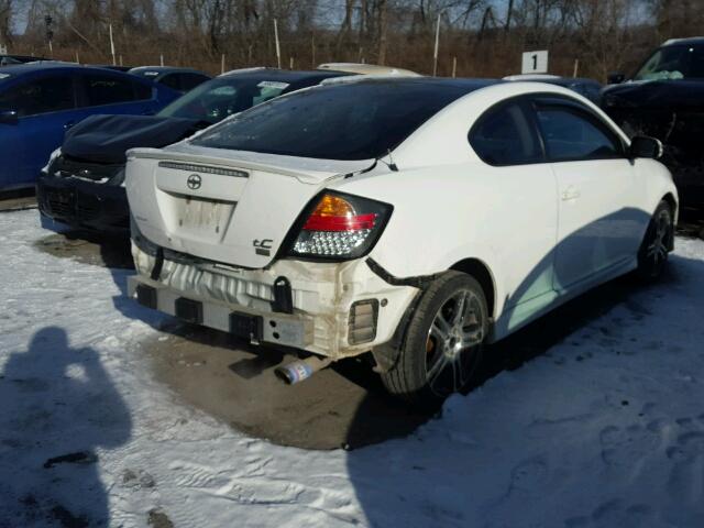 JTKDE177870213907 - 2007 TOYOTA SCION TC WHITE photo 4