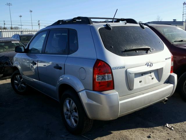 KM8JM12B09U937106 - 2009 HYUNDAI TUCSON GLS SILVER photo 3