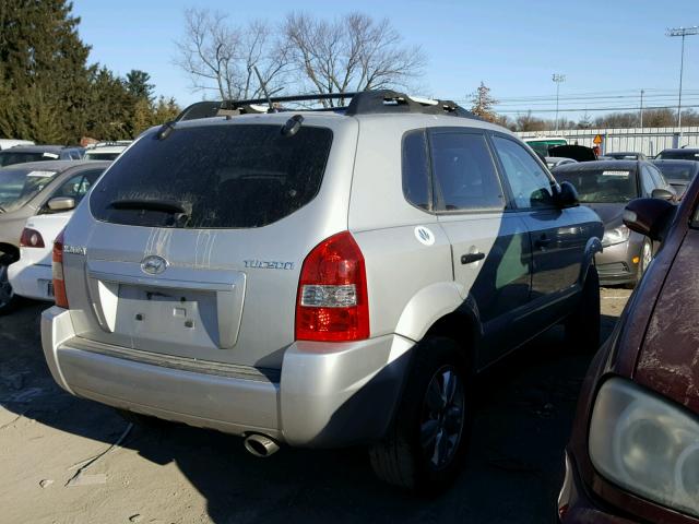 KM8JM12B09U937106 - 2009 HYUNDAI TUCSON GLS SILVER photo 4