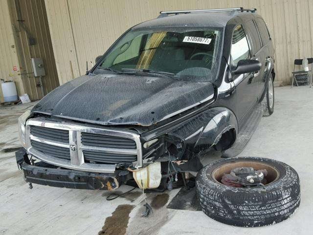 1D4HD48N15F519838 - 2005 DODGE DURANGO SL BLACK photo 2