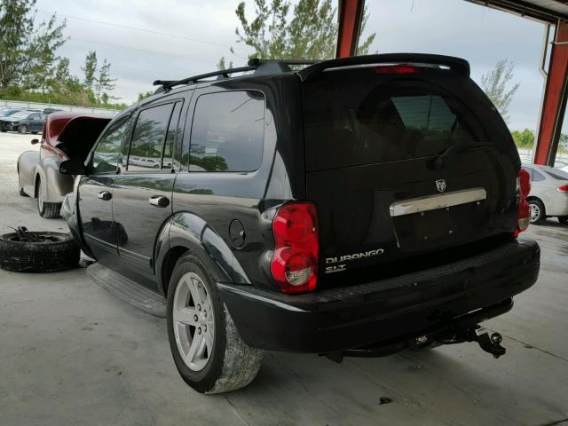 1D4HD48N15F519838 - 2005 DODGE DURANGO SL BLACK photo 3