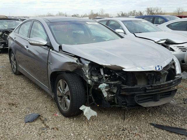 KMHEC4A44CA054787 - 2012 HYUNDAI SONATA HYB SILVER photo 1