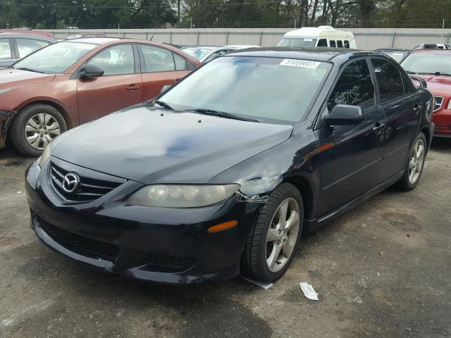 1YVHP80D565M23713 - 2006 MAZDA 6 S BLACK photo 2