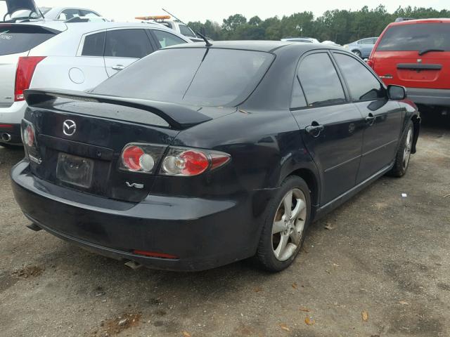 1YVHP80D565M23713 - 2006 MAZDA 6 S BLACK photo 4