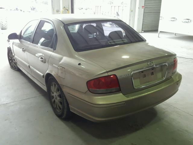 KMHWF35H95A177281 - 2005 HYUNDAI SONATA GLS TAN photo 3