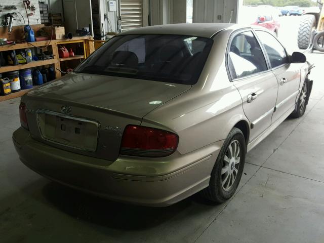 KMHWF35H95A177281 - 2005 HYUNDAI SONATA GLS TAN photo 4