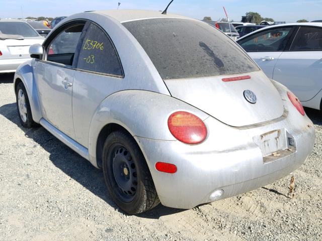 3VWCC21CXYM478246 - 2000 VOLKSWAGEN NEW BEETLE SILVER photo 3