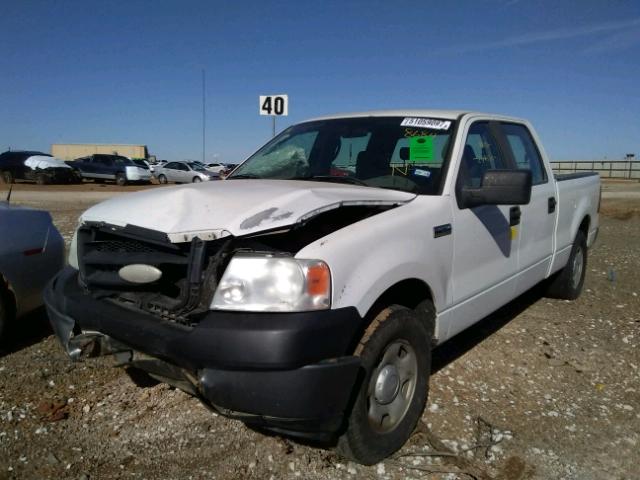 1FTRW12W28KB38684 - 2008 FORD F150 SUPER WHITE photo 2