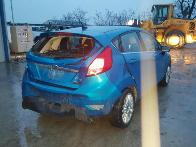 3FADP4FJ5EM100562 - 2014 FORD FIESTA TIT BLUE photo 4