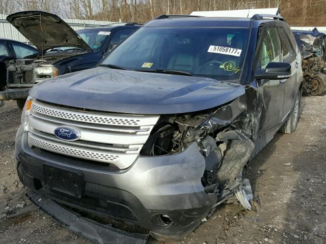 1FM5K8D83EGC18877 - 2014 FORD EXPLORER X CHARCOAL photo 2