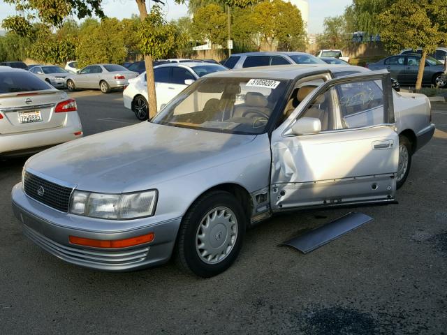 JT8UF11E6N0129849 - 1992 LEXUS LS 400 SILVER photo 2