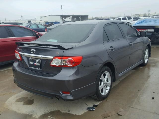 5YFBU4EE1CP049016 - 2012 TOYOTA COROLLA BA GRAY photo 4